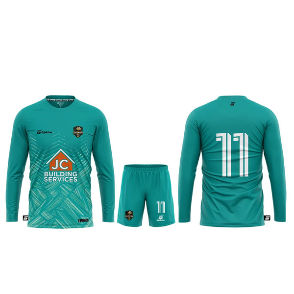 The Golden Hind FC Goalkeeper Kit Teal Green
