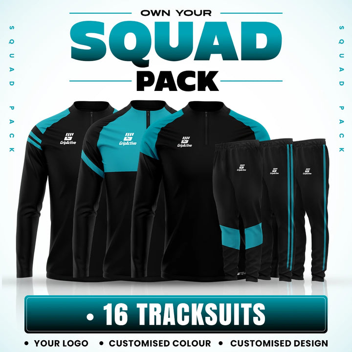 Squad Pack – 16 Custom Tracksuits | Personalise with Your Logo