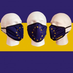European Union Flag Football Face Mask
