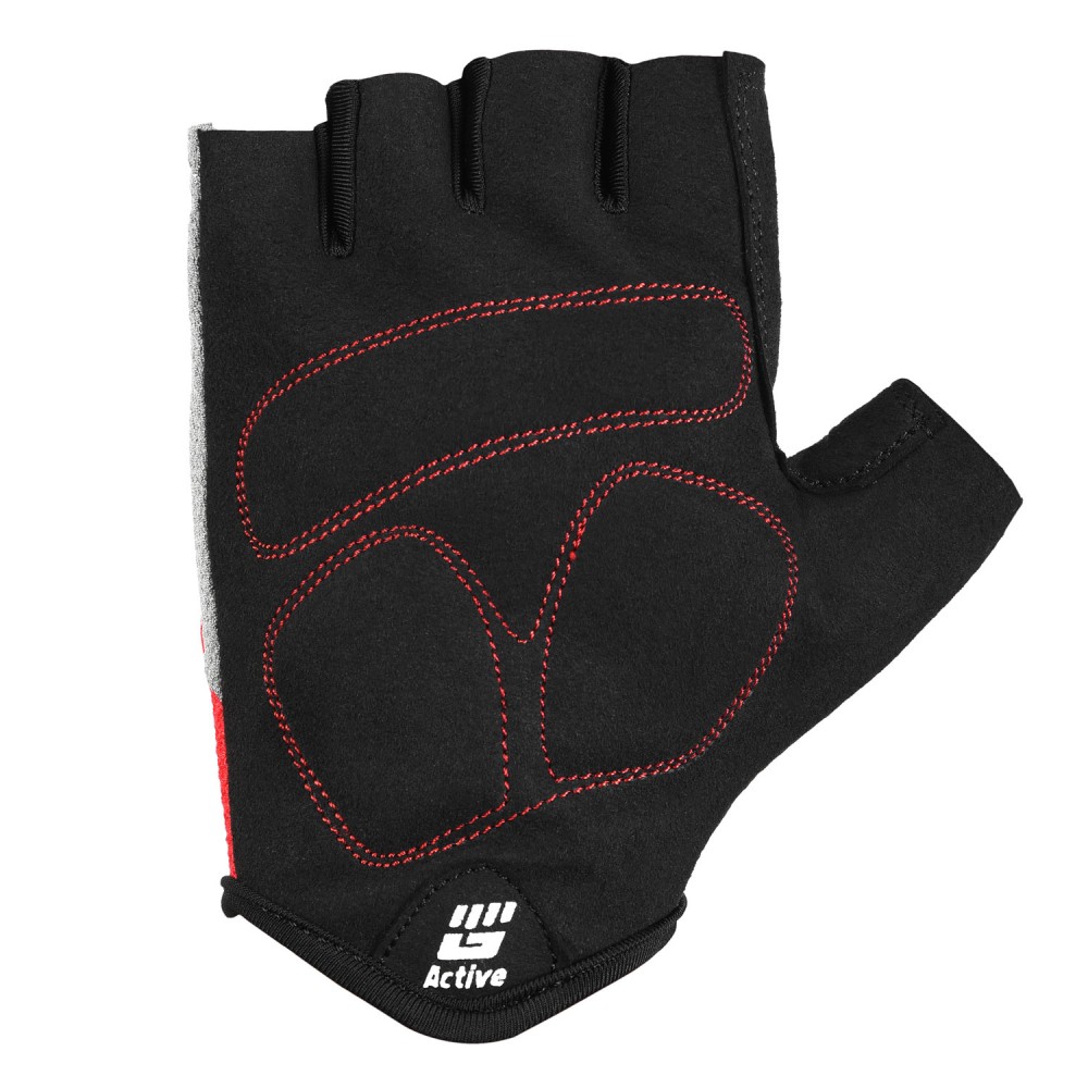 Red Short Finger Cycling Gloves