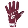 Maroon and White Gaelic Gloves