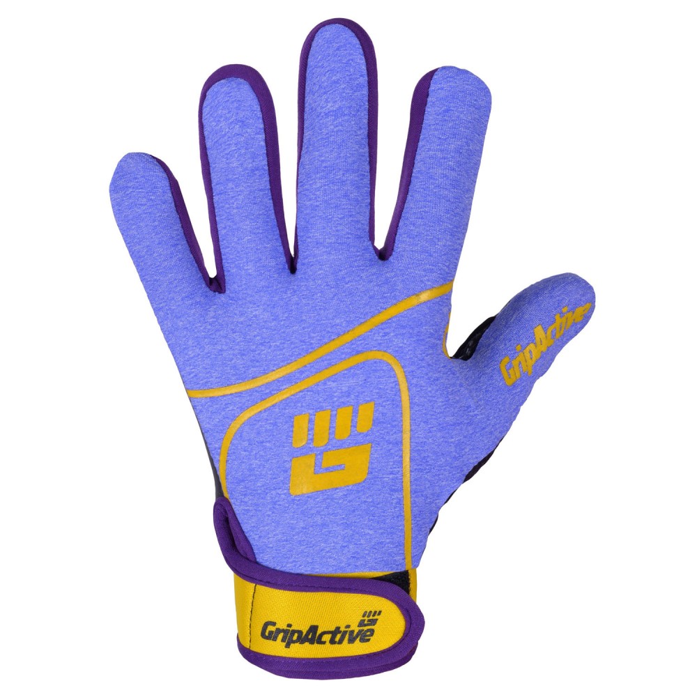 Purple and Gold Gaelic Gloves