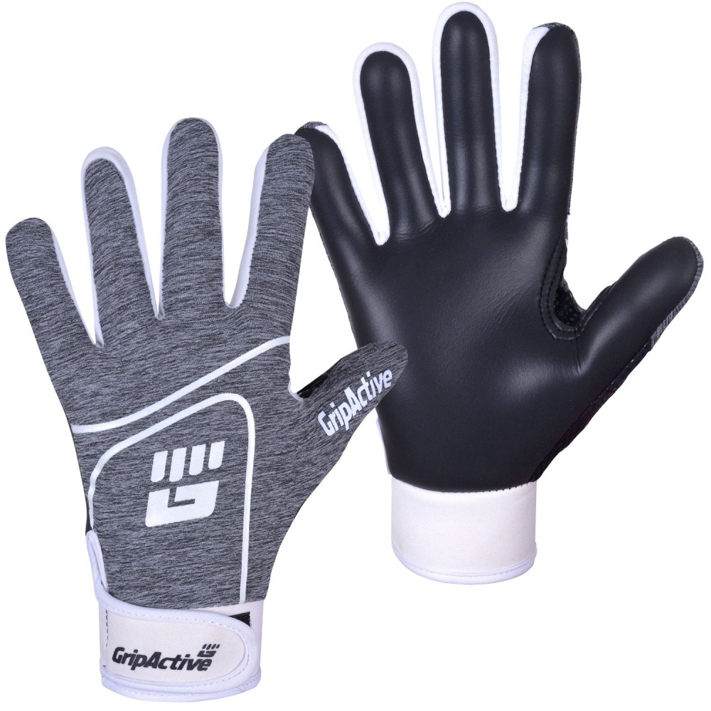 Grey and White Gaelic Gloves