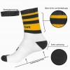 Black and Yellow Football Mid Leg Socks