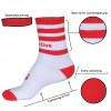 Red and White GAA Mid Leg Socks
