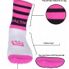 Pink and Black Football Mid Leg Socks
