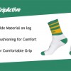 Green And Yellow Rugby Mid Leg Socks