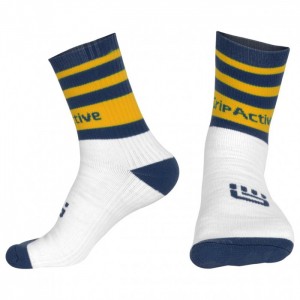 Navy Blue and Yellow GAA Mid Leg Socks