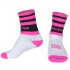 Pink and Black Rugby Mid Leg Socks